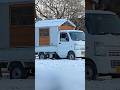 Celebrating 100K in My Kei Truck Snow Camp #shorts