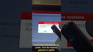 Code Radio Renault / Dacia perdu ? Voici la solution gratuite et rapide !
