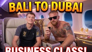 Leaving Bali for Dubai Business Class!