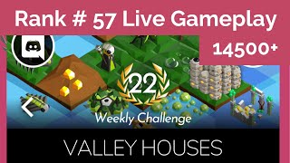 Polytopia Weekly Challenge #22 – “Valley Houses” | Rank 57 LIVE First Attempt (Diamond League)