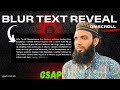 GSAP Blur Text Reveal on Scroll | WordPress Elementor Flexbox Container Bangla Tutorial