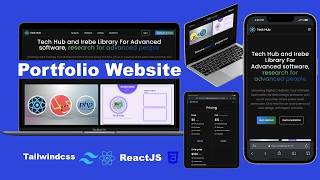 Build and Deploy Fully Responsive Web Portfolio  React JS & Tailwind CSS