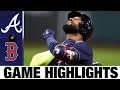 Marcell Ozuna hits three HRs in 10-3 win | Braves-Red Sox Game Highlights 9/1/20