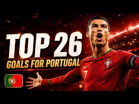 TOP 26 GOALS by Cristiano Ronaldo for Portugal🔥