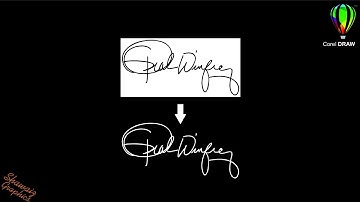 How to Digitize a Signature in CorelDRAW | Tracing in CorelDRAW | CorelDRAW Tutorial