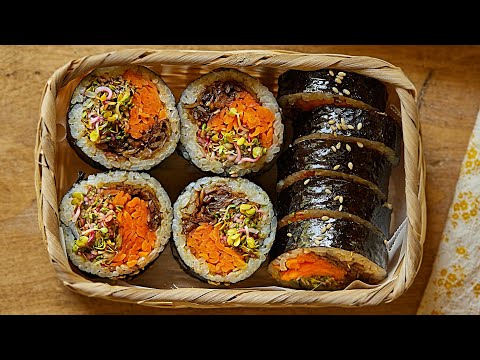 <strong>우엉</strong>+새싹으로 뚝딱❗새싹샐러드 김밥 레시피 대공개❗