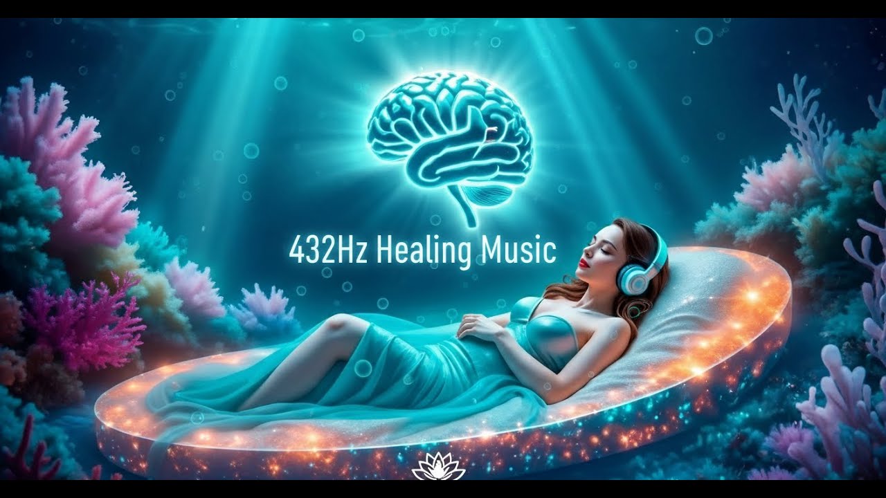 432Hz Healing Sleep Music with Alpha Waves | Deep Relaxation, Stress ...