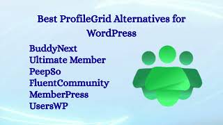 6 Best ProfileGrid Alternatives for WordPress (2026) | Top Community & Membership Plugins