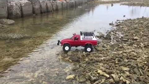 Drive Test RC WPL C24 at the sea