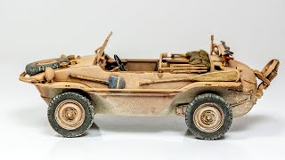 Tamiya 1/35 Schwimmwagen | Painting and Weathering late D.A.K. style