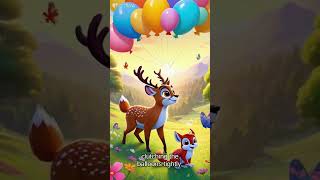 ABC Song with Balloons and Animals Nursery Rhyme