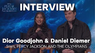 Percy Jackson Interview | Dior Goodjohn & Daniel Diemer on Fatal Flaws