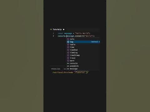how to use the JavaScript .endsWith() method to confirm a string ends ...