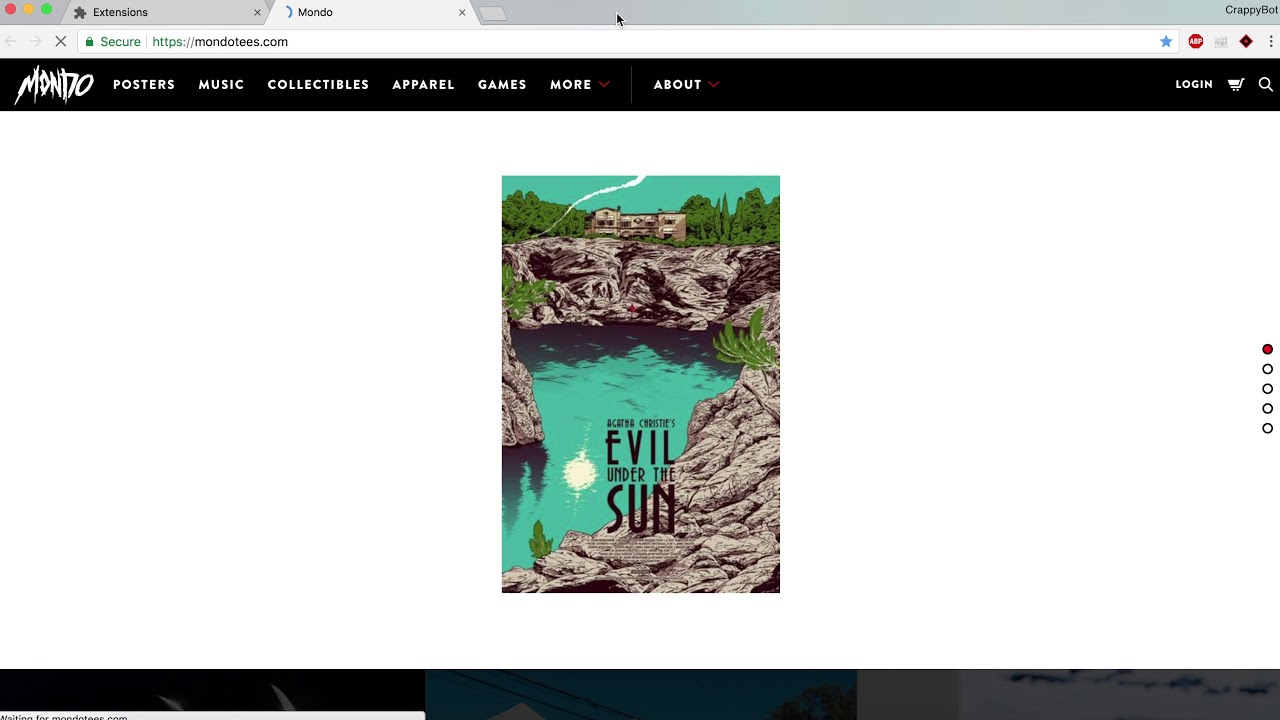 CrappyBot: Mondotees - Test - Oct. 25, 2017