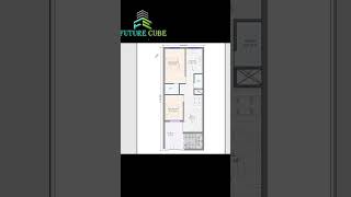 West Facing 20x50 House Plan | Vastu Friendly Modern Design 🏡20x50|West Facing Plot| Smart Planning
