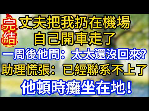 丈夫把我扔在機場自己開車走了，一周後他問助理：太太還沒回來？助理慌張：已經聯系不上了。他頓時癱坐在地！