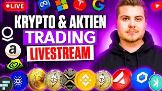 🔴LIVE - FINANZMARKT KORREKTUR? Live Analyse & Trading! BITCOIN, SP500, ÖL...
