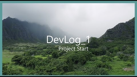 DevLog_1 Project Start