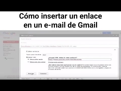 Video: Cómo Agregar Un Enlace Al Correo