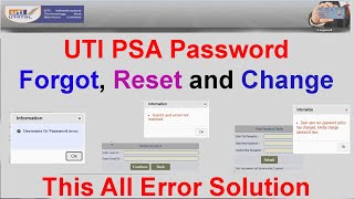 How to Solve userid and email not matched | PSA Password Kaise Change Kare 2021 Forgot Kaise Kare