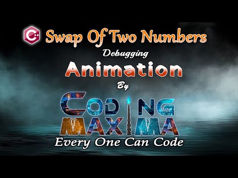 Cpp Swapping Of Two Numbers Program | Cpp programming | Coding Maxima | coding animations