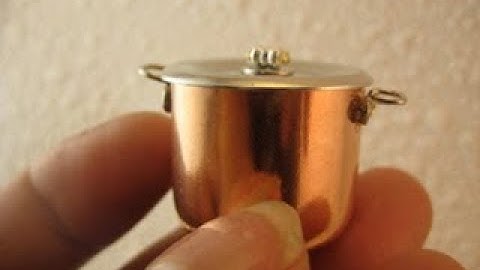 Copper Pot - DIY Dollhouse Miniature 1/12th scale - Tutorial