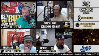 The Zone with Justin Acri and Phil Elson is LIVE in The Oaklawn Hot Springs Studio