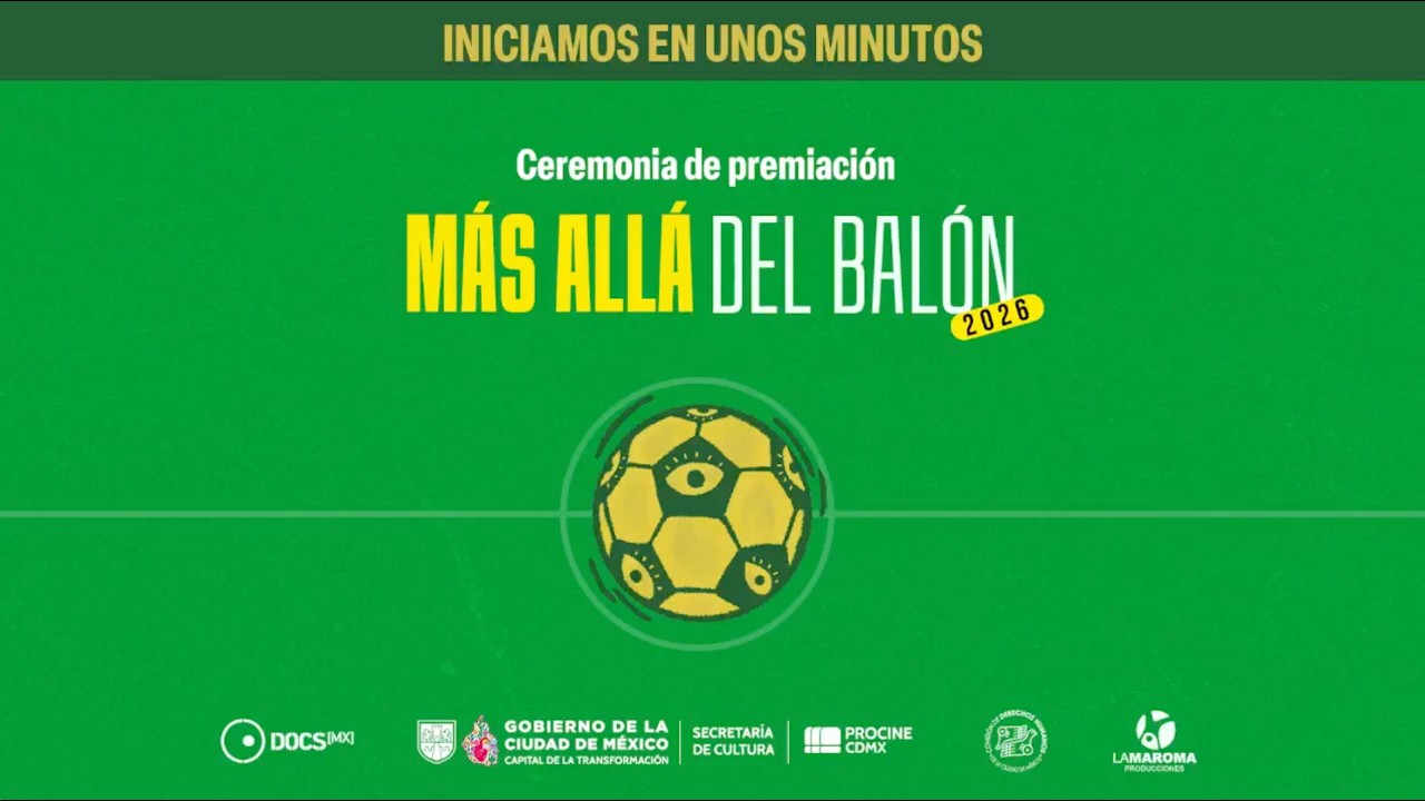 Ceremonia de premiación "Más allá del balón 2026"