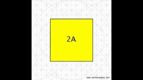 Animation: Doubling the area of a square (Plato