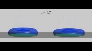 Microdrop Impact on a Chemically Patterned Surface using the Interface Formation Model