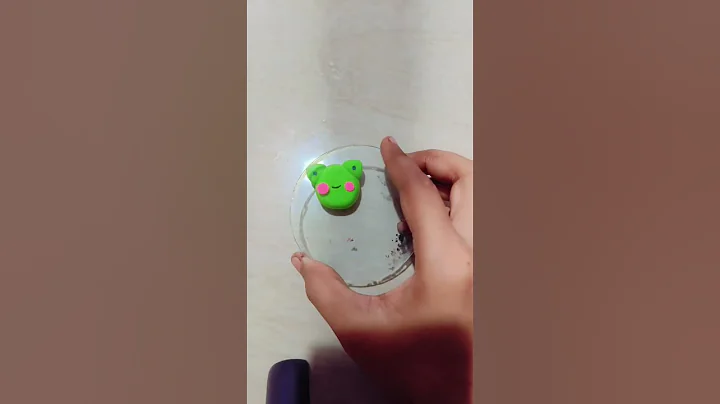 making a diy frog with clay art craft ideas..#diy #clay #craft #frog #short #viral #videos