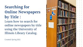 Searching For Online Newspapers By Le