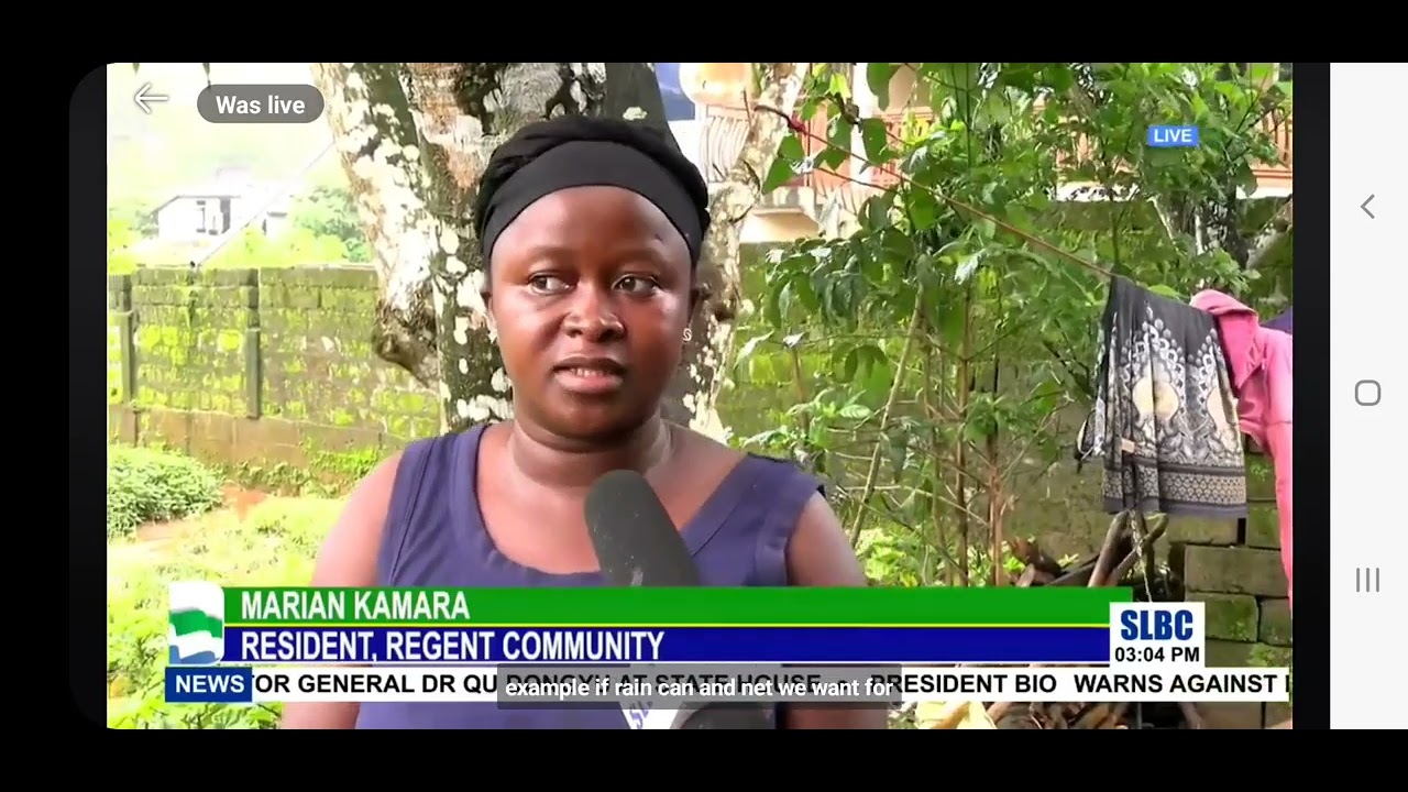 Regent Community in Freetown Continues to Flood Sierra Leone