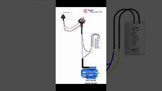 Single phase motor connection | motor wiring #shots #electrician #motorwiring #singlephasemotor