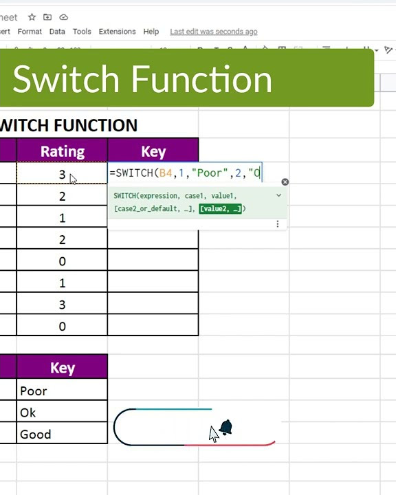 How to Use Switch Function in Excel | Excel | Tutorials | Youtube ...
