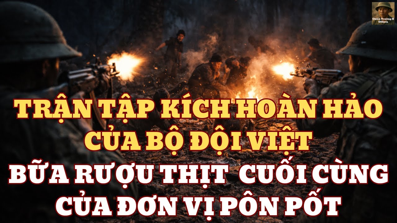 Trận TẬP KÍCH HOÀN HẢO Của Bộ Đội Việt - Bữa RƯỢU THỊT CUỐI CÙNG Của Đơn Vị Pôn Pốt Năm 1979 |