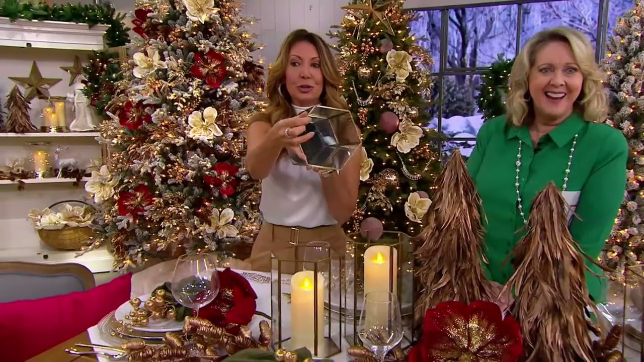 Simply Stunning S/2 Geometric Brass Hurricanes by Janine Graff on QVC