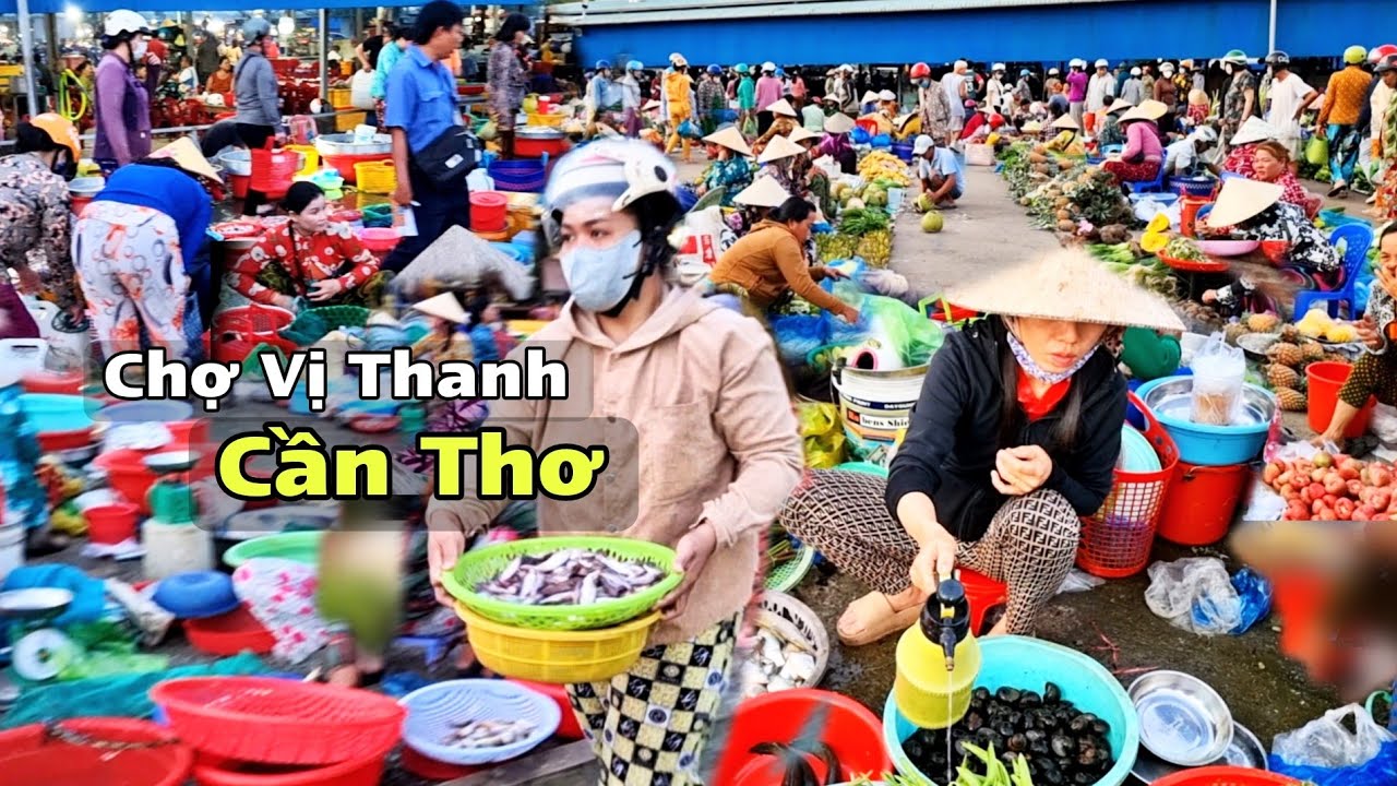 Về Chợ Chồm Hổm Vị Thanh - Cá Đồng Tươi Ngon, Rau Vườn Nhà Trồng Bán Rộn Ràng