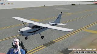 Part 1 Prepar3d P3D V5 A2A 172 - KSNA and ORBX Global