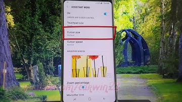 Android Nougat : How to Change Cursor size Assistant menu in Samsung Galaxy S8 or S8+