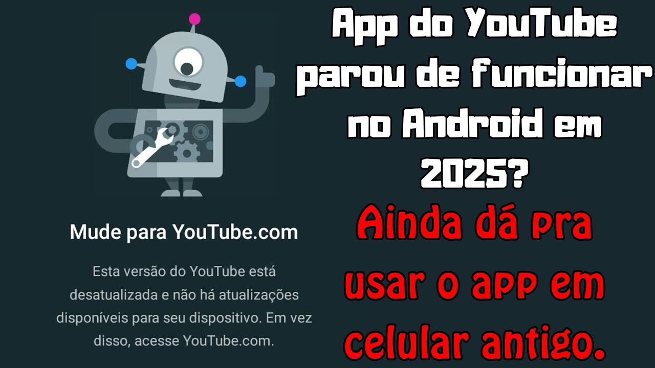 Mude para Youtube.com? App do YouTube no Android 6 diz estar ...