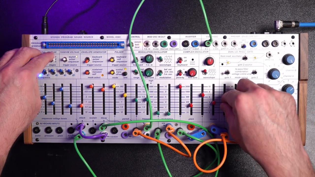Improvised Sound with the Buchla Easel Command 208C
