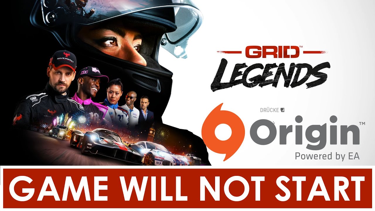 GRID LEGENDS | Game will not Start | Spiel startet nicht | Origin | Fehler | Absturz | Game Crashes