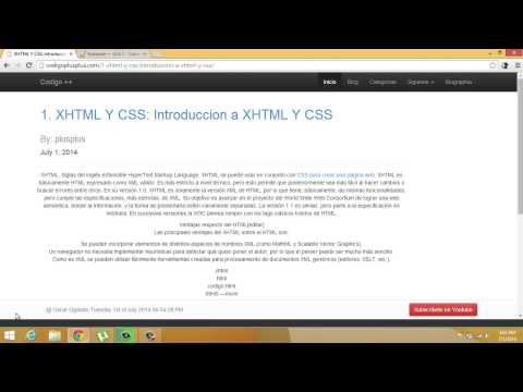 1.1  Intro to XHTML y CSS