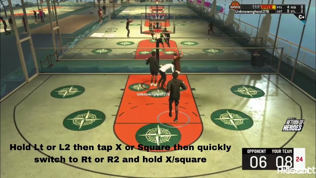 How to do the spin dunk glitch NBA 2k22 cages/airball YouTube