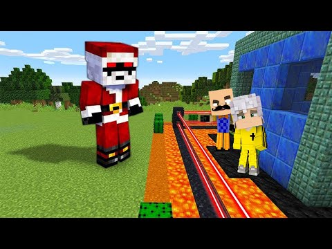 თოვლის პაპის შემოტევა ჩვენს სახლში მაინკრაფტში!