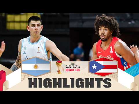 Argentina 🇦🇷 v Puerto Rico 🇵🇷 | Highlights | FIBA Basketball World Cup 2027 Americas Qualifiers