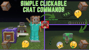 Command Block Tutorial #38: Simple Clickable Chat Commands in Minecraft (1.14+)