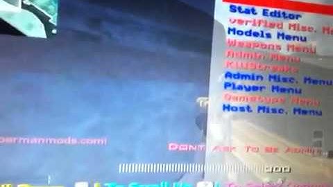 MW3 mod menu wii