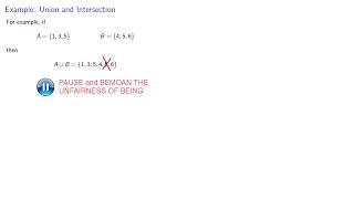 Six Minute Math:  Introduction to Sets for Probability